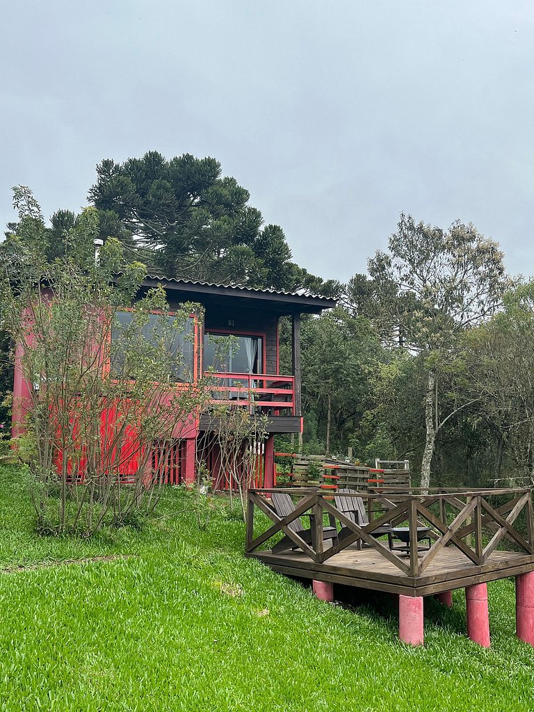 Chalé Morada da Lua (vista top e hidromassagem)