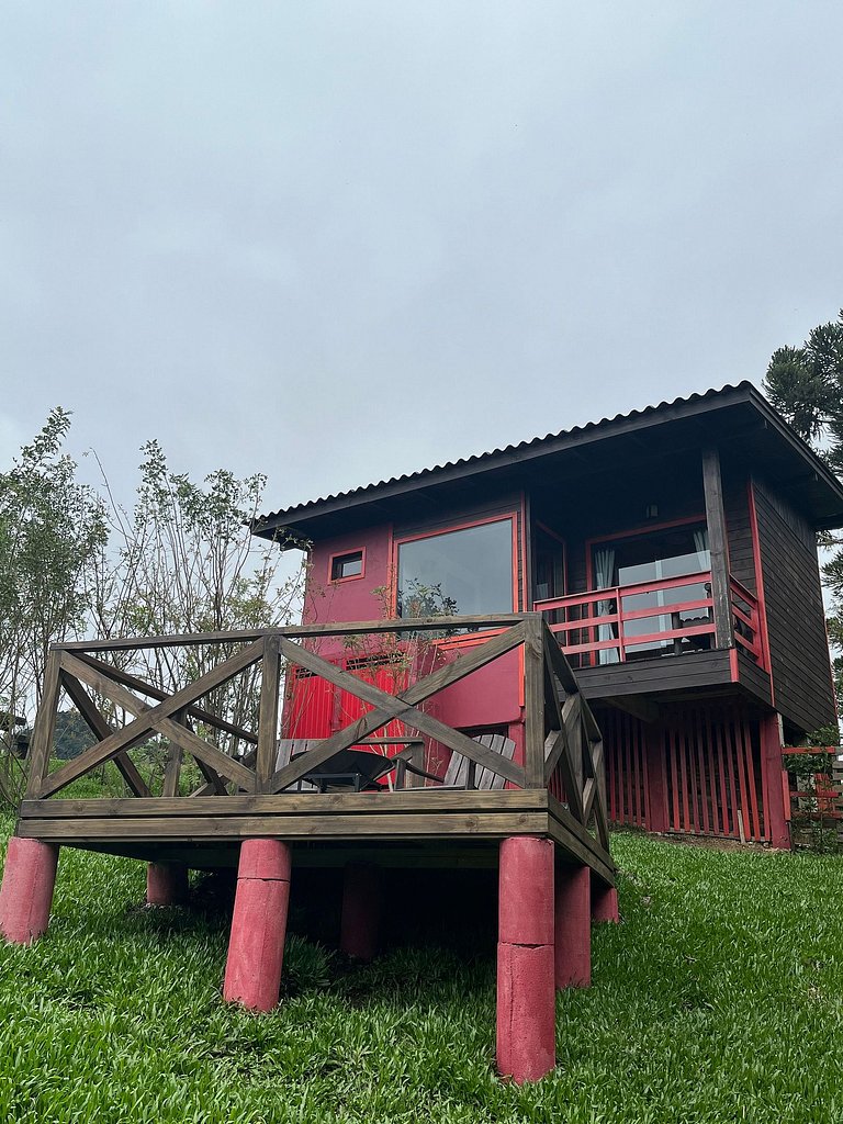 Chalé Morada da Lua (vista top e hidromassagem)