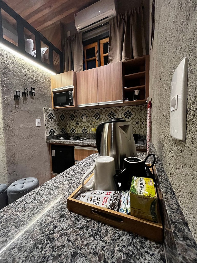 Chalé da Fonte/tiny house(vista top e hidromassagem)