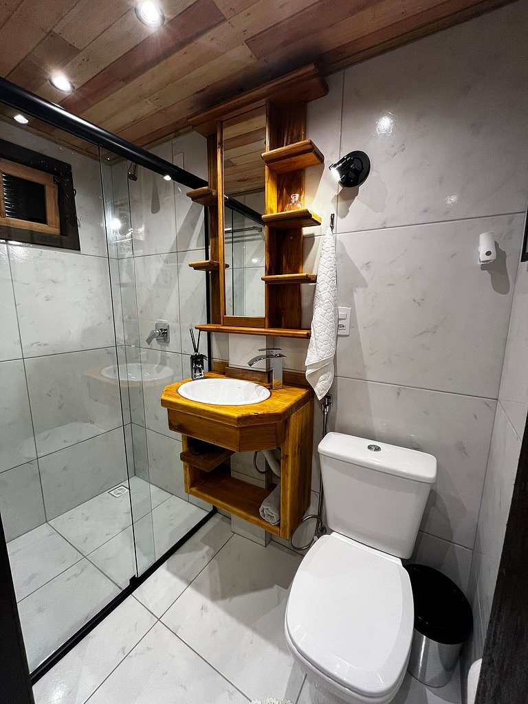 Chalé da Fonte/tiny house(vista top e hidromassagem)